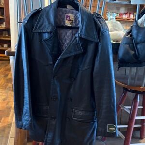 Diesel Black Military Style Coat